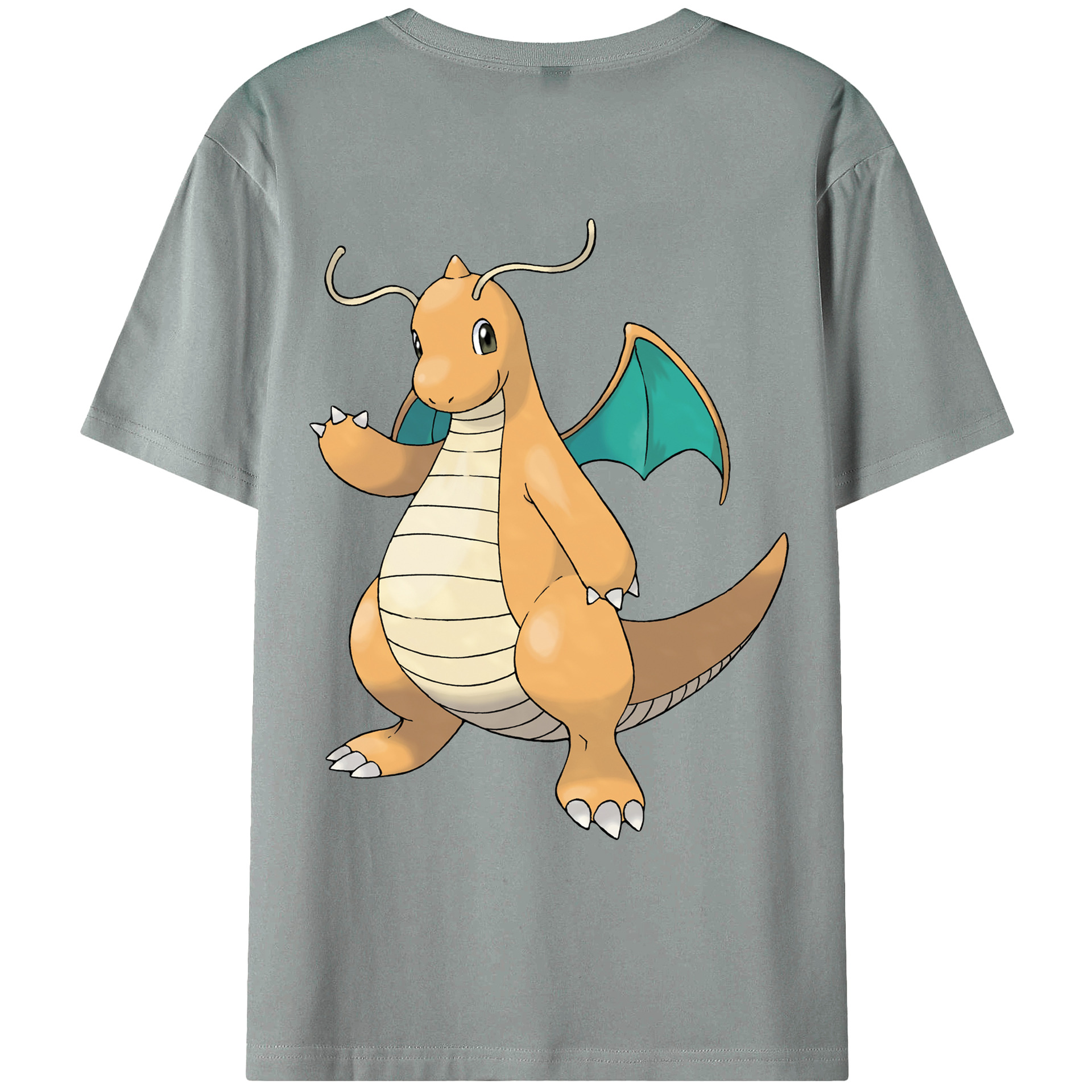 （画像用） ポケットモンスター Pokémon 綿100％ メンズ半袖Tシャツ（バックプリント） 通気性